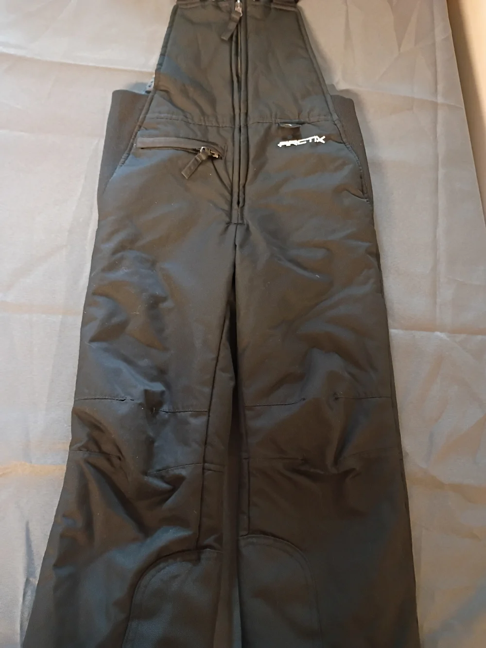 Arctix Kids Black Snow Bib Joggers with Zipper Pockets